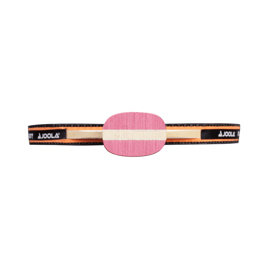 JOOLA Omega Speed Table Tennis Racket with Vison - PURPLE - Handle - Edge View