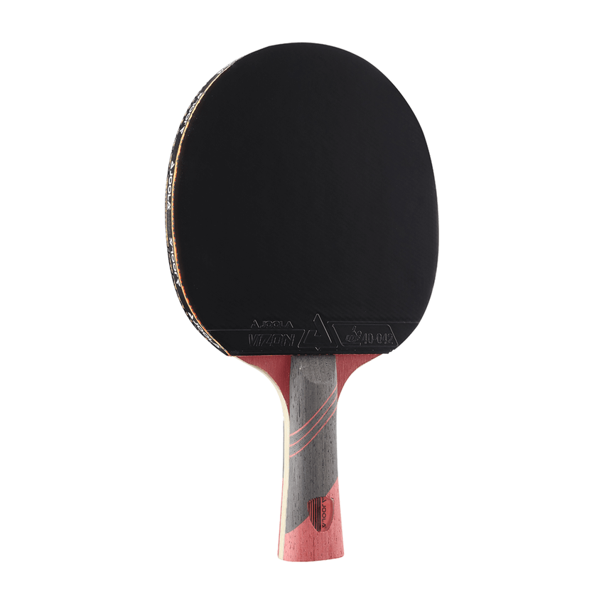 JOOLA Omega Speed Table Tennis Racket with Vison - RED - Front View