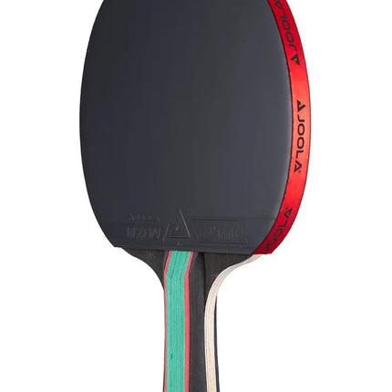 JOOLA Red Carbon CTR Table Tennis Racket - Backhand-Right-Side View