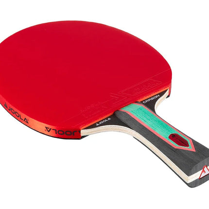 JOOLA Red Carbon CTR Table Tennis Racket - Forehand-Vizon Rubber