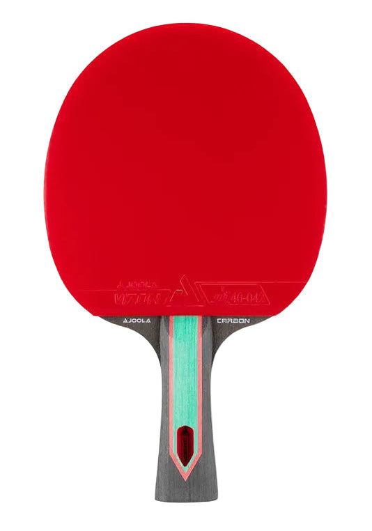 JOOLA Red Carbon CTR Table Tennis Racket - Forehand
