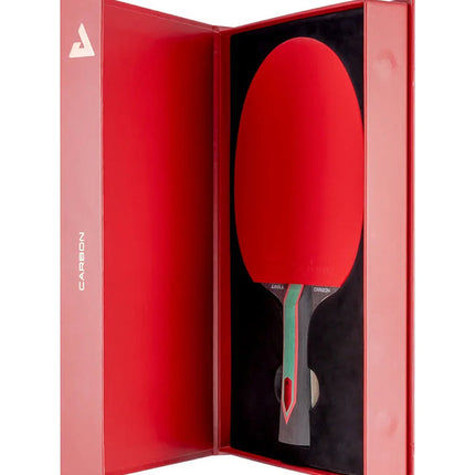 JOOLA Red Carbon CTR Table Tennis Racket - Packaging/Box