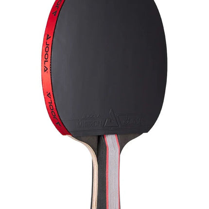 JOOLA Red Carbon Pro Table Tennis Racket - Backhand-Right-Side View