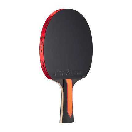 JOOLA Red Carbon X Table Tennis Racket - Backhand-Right-Side View