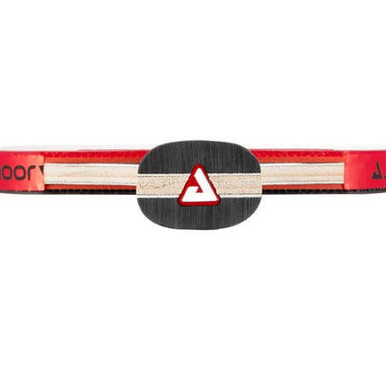 JOOLA Red Carbon X Table Tennis Racket - Handle-Edge View