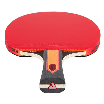 JOOLA Red Carbon X Table Tennis Racket - Handle-Front View