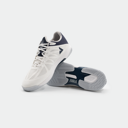JOOLA SM4Sh Table Tennis Shoe-White/Midnight Navy-Lightweight