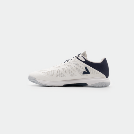 JOOLA SM4Sh Table Tennis Shoe-White/Midnight Navy-Side View