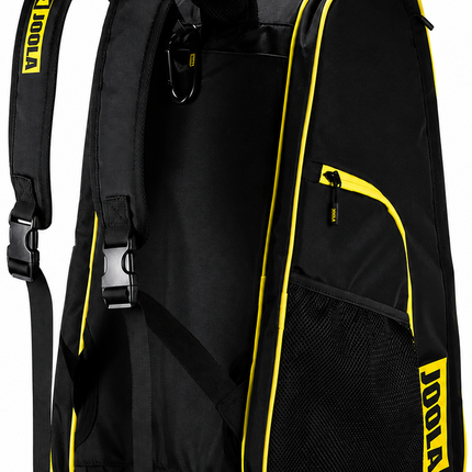 JOOLA Tour Elite Pickleball Bag - Black/Yellow - Back