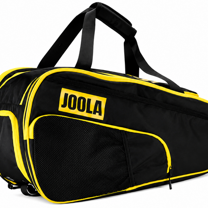 JOOLA Tour Elite Pickleball Bag - Black/Yellow - Straps
