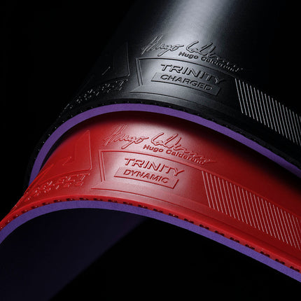JOOLA Trinity Charged Hugo Calderano Rubber - Black & Red