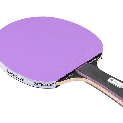 JOOLA White Infinity Carbon Table Tennis Racket - Flared Handle