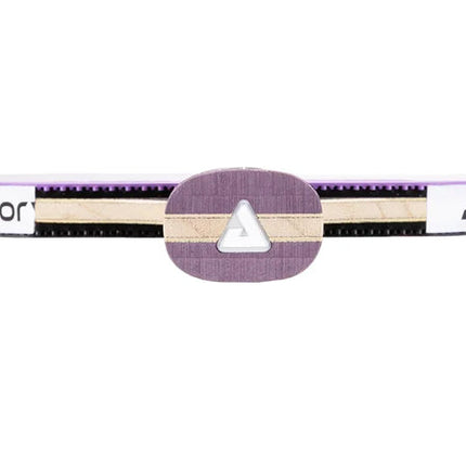 JOOLA White Infinity Carbon Table Tennis Racket - Handle-Edge View