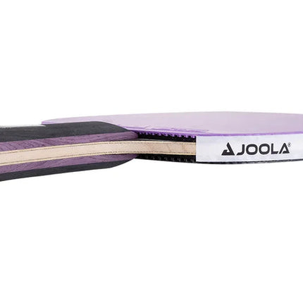 JOOLA White Infinity Carbon Table Tennis Racket - Handle-Side View