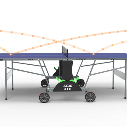 Kettler Axos Outdoor Table Tennis Table Two Player Bundle - Ball Bounce