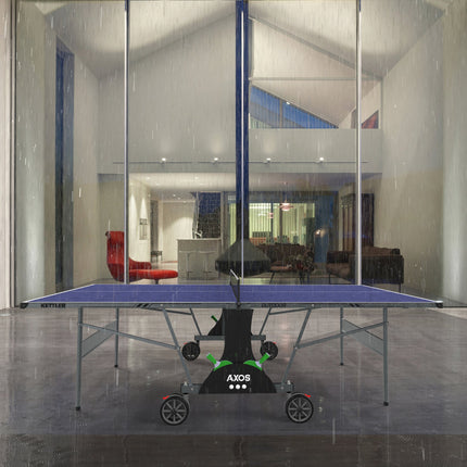 Kettler Axos Outdoor Table Tennis Table Two Player Bundle - Weatherproof