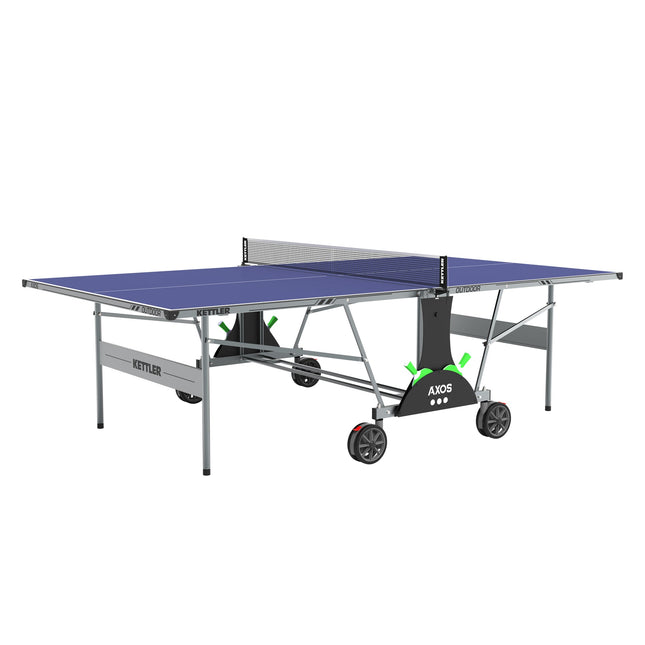 Kettler Axos Outdoor Table Tennis Table Two Player Bundle