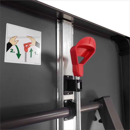 Kettler Berlin Pro Indoor Table Tennis Table - Dual Lock System and Smooth Trax