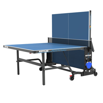 Kettler Berlin Pro Outdoor Table Tennis Table with 4-Player Bundle - Playback Position