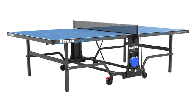 Kettler Berlin Pro Outdoor Table Tennis Table with 4-Player Bundle