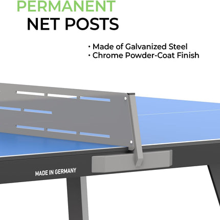 Kettler Eden - Outdoor Table Tennis Table-Blue - Steel Net