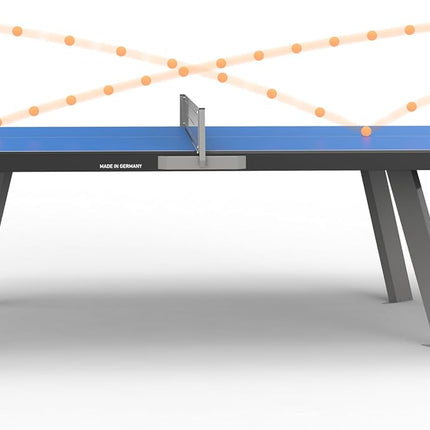 Kettler Eden - Outdoor Table Tennis Table-Blue - True Ball Bounce