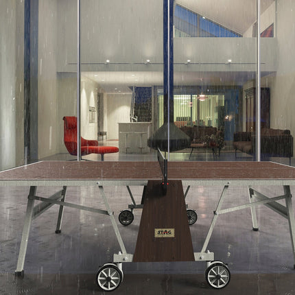 Kettler Kona Outdoor Table Tennis Table 4-Player Bundle - Weather Resistant