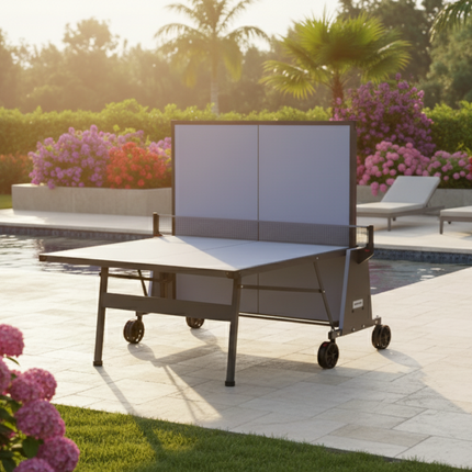 Kettler Monaco Outdoor Table Tennis Table 2-Player Bundle - Playback Mode
