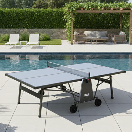 Kettler Monaco Outdoor Table Tennis Table 2-Player Bundle - Weatherproof