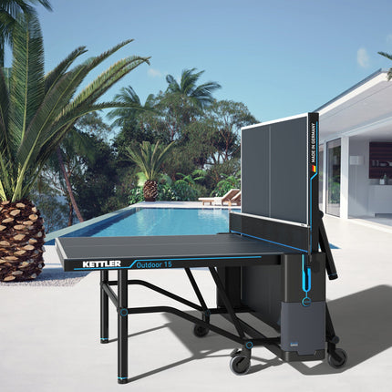 Kettler Outdoor 15 Table Tennis Table  - Playback Position