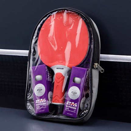 Kettler Outdoor 4 Table Tennis Table - 2-Player Bundle - Set