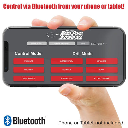 NEWGY Super Pro Robo-Pong - 3050XL Table Tennis Robot - Control & Drill Mode