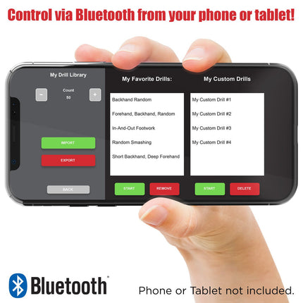 NEWGY Super Pro Robo-Pong - 3050XL Table Tennis Robot - Drill Library