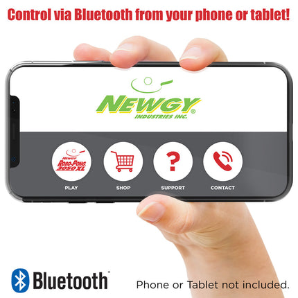 NEWGY Super Pro Robo-Pong - 3050XL Table Tennis Robot - Phone App