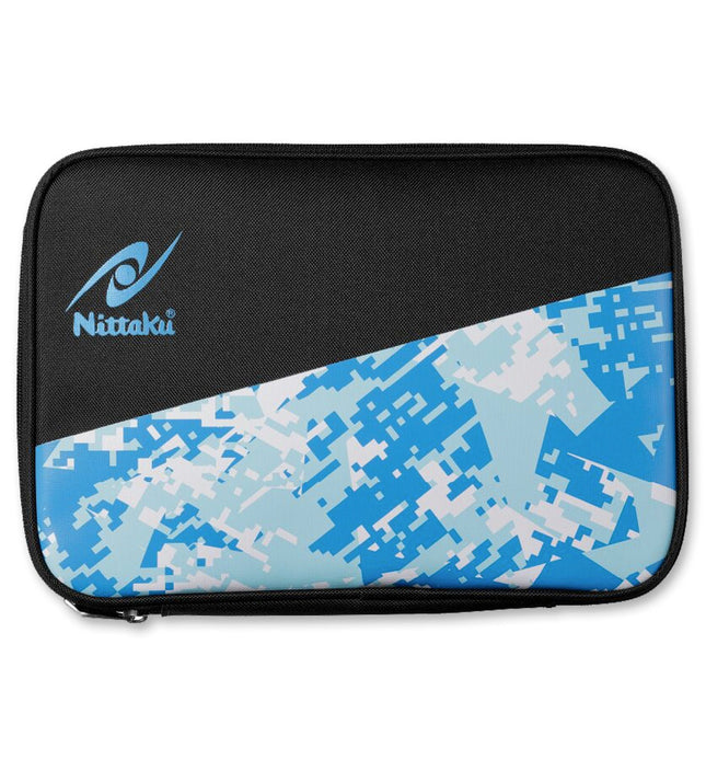 Nittaku Camoge Double Rectangular Case - Blue