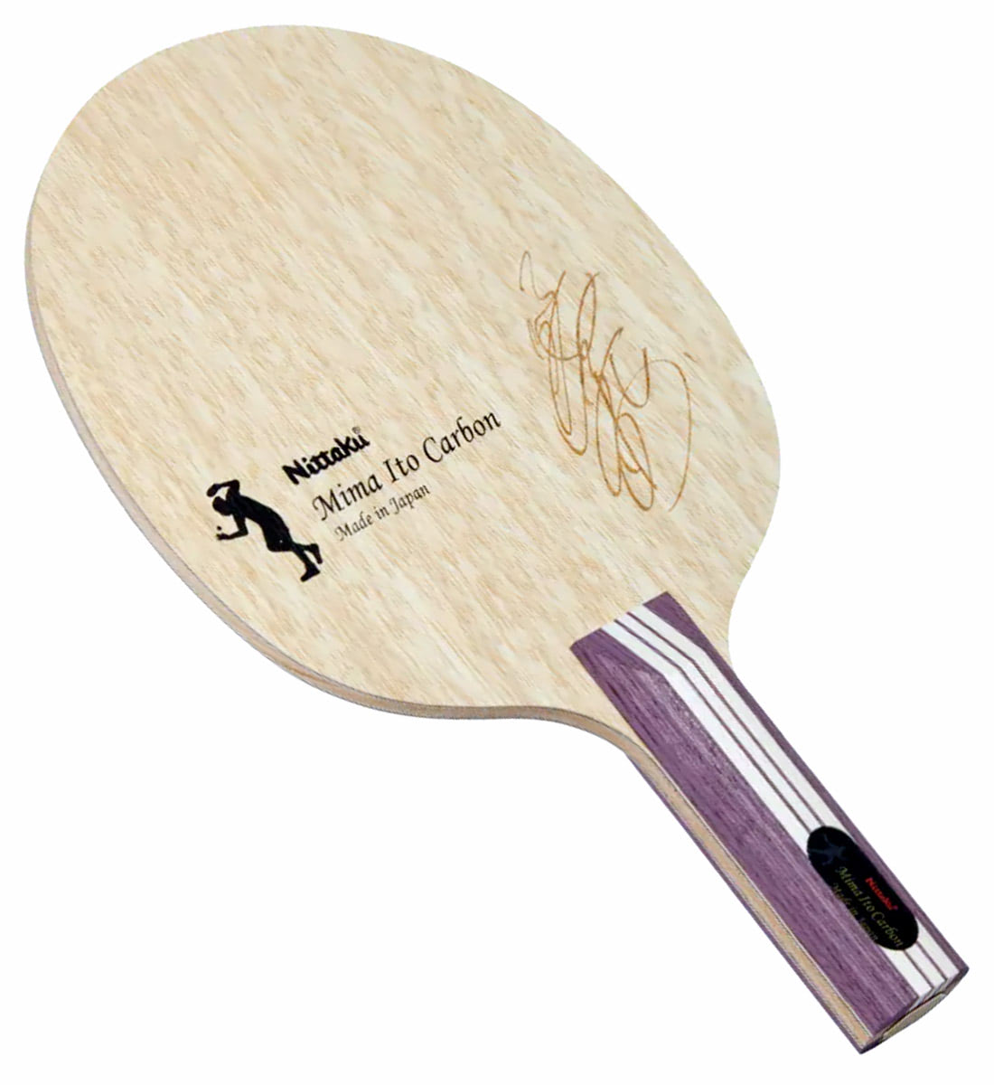 Nittaku Mima Ito Carbon - Offensive Table Tennis Blade - Straight