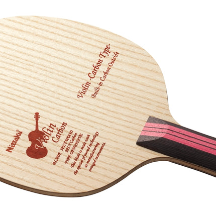 Nittaku Violin Carbon - Offensive Table Tennis Blade - Flared