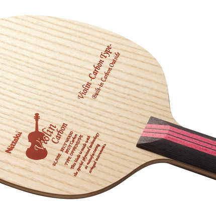 Nittaku Violin Carbon - Offensive Table Tennis Blade - Straight