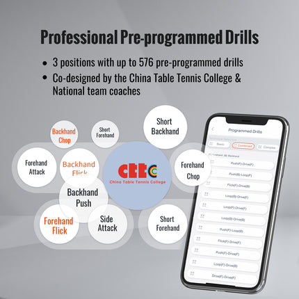 Pongbot Halo S Pro - Professional Pre-Programmed Drills