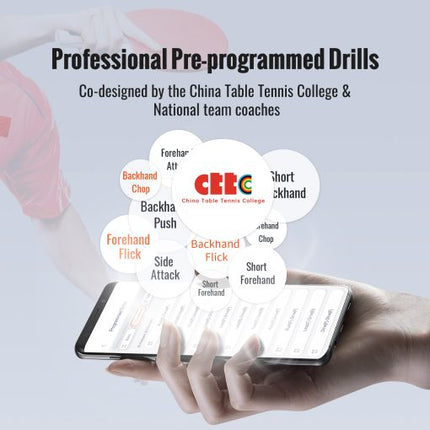 Pongbot Omni S Pro - Professional Pre-Programmed Drills