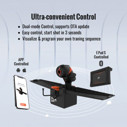 Pongbot Omni S Pro - Ultra-Convenient Control