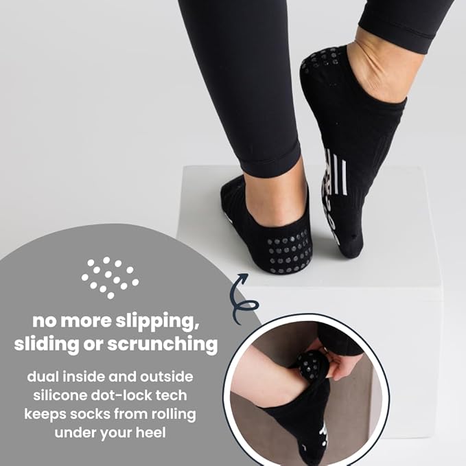 Squid Socks All-American Pack - Low Cut No Show Socks - 100% Silicone Dots