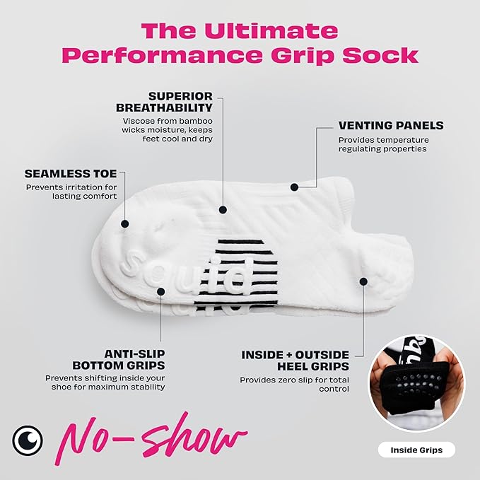 Squid Socks All-American Pack - Low Cut No Show Socks - Silicone Grips