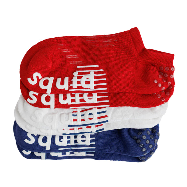 Squid Socks All-American Pack - Low Cut No Show Socks