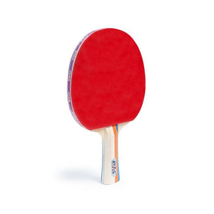 Stag 3 Star Table Tennis Racket - RED Back View