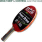 Stag Power Drive Plus - Preassembled Table Tennis Racket - Great Grip and Control