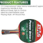 Stag Power Drive Plus - Preassembled Table Tennis Racket - Product Features