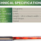 Stag Power Drive Plus - Preassembled Table Tennis Racket - Technical Specifications