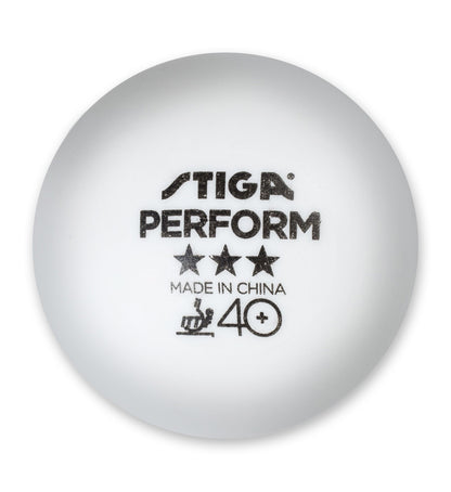 STIGA 3-Star Perform 40+ Table Tennis Balls Bulk Pack – 100 Count
