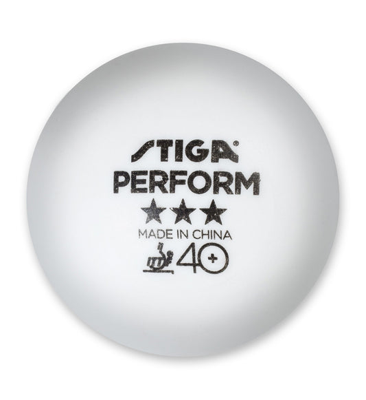 STIGA 3-Star Perform 40+ Table Tennis Balls Bulk Pack – 100 Count
